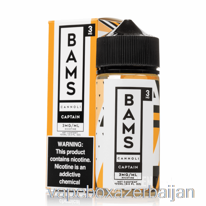 Vape Azerbaijan Captain's Cannoli - Bam Bam's Cannoli - 100mL 0mg